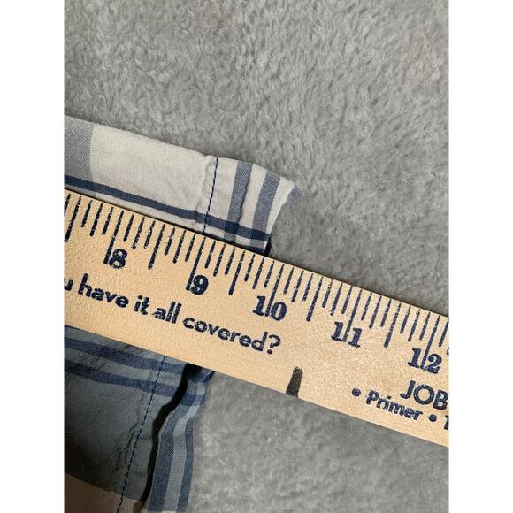 Carhartt Shirt Men's XL Blue Plaid Relaxed Fit Short Sleeve Button Up Collar - Picture 12 of 12